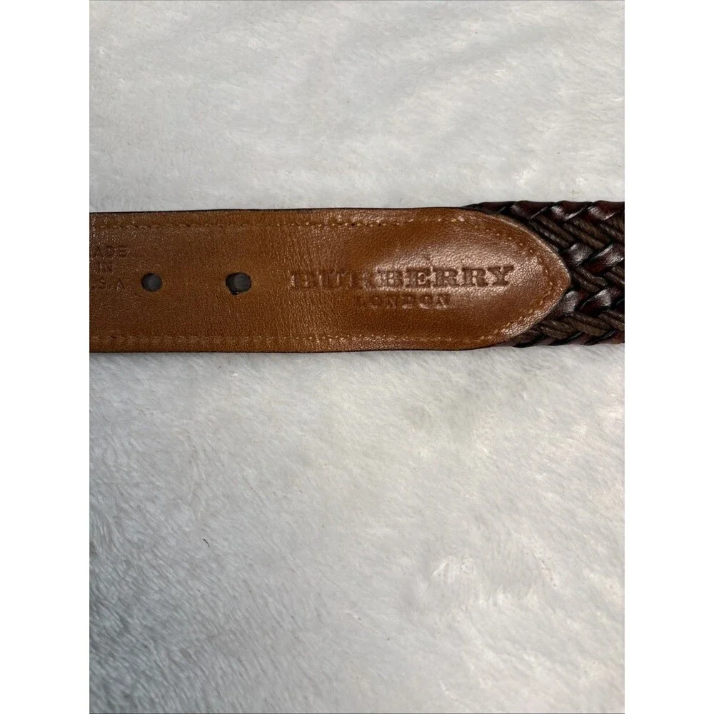 Burberry London Leather Belt - Size 42
